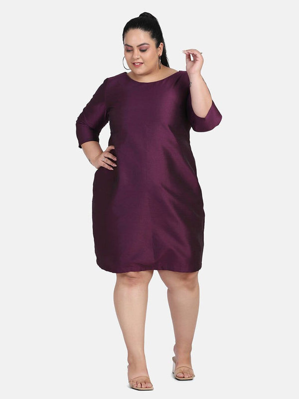 Dupioni Evening Dress - Purple