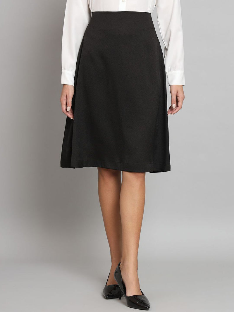 A-Line Moss Skirt- Black