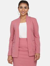 Women's Work Formal Stretch Skirt Suit - Pink