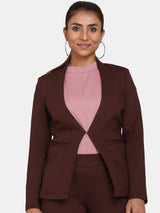 Chocolate Brown Stretch Jacket