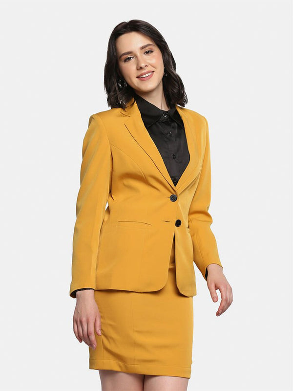 Business Formal Stretch Skirt Suit