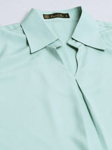 Regular crepe Top - Light Green