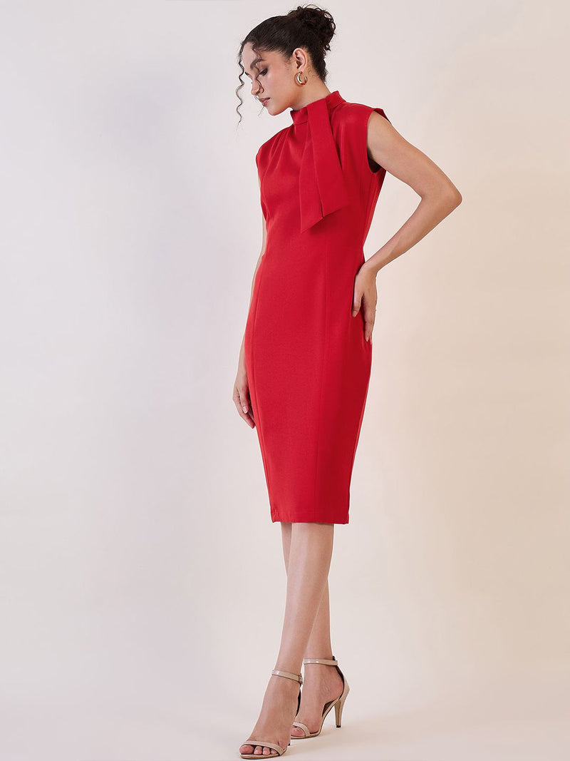 Red Shift Dress