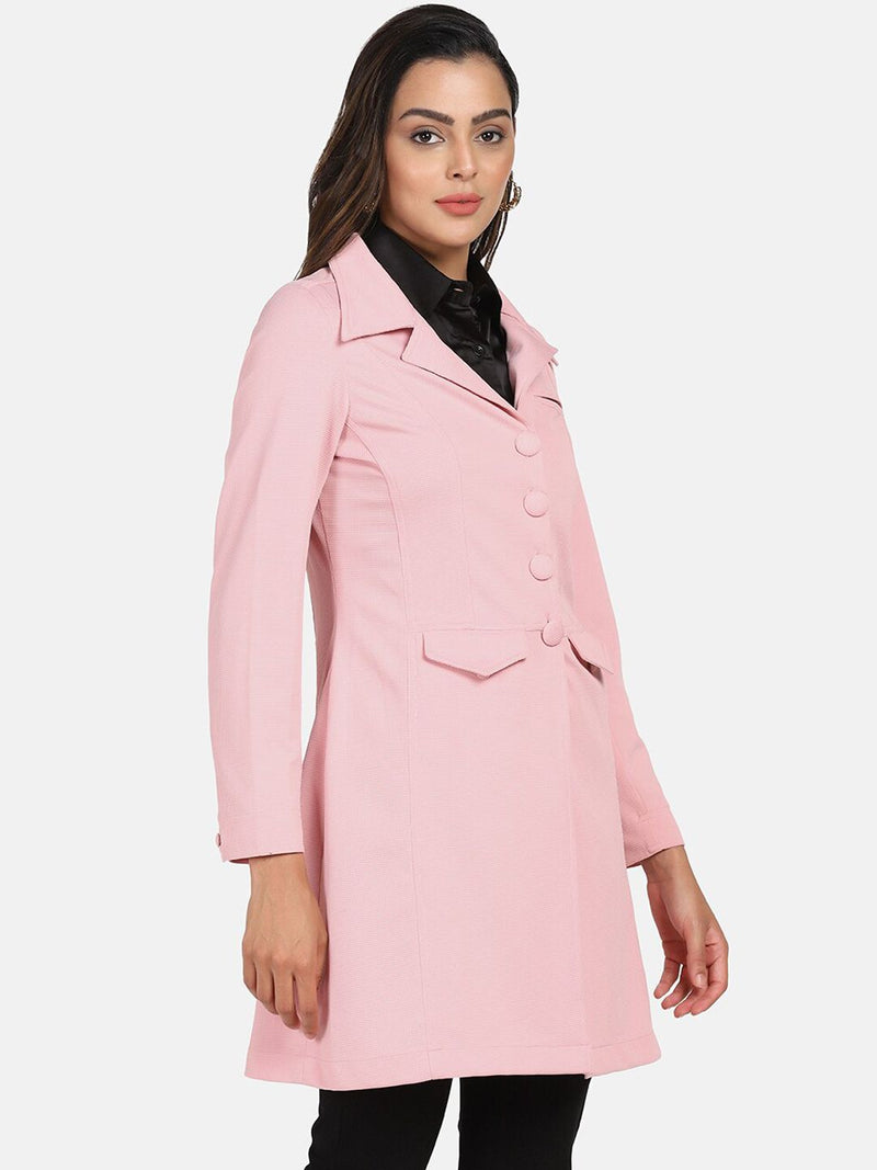 Longline Stretch jacket - Pink