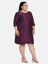 Dupioni Evening Dress - Purple