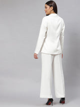 Stretch Pant Suit - White