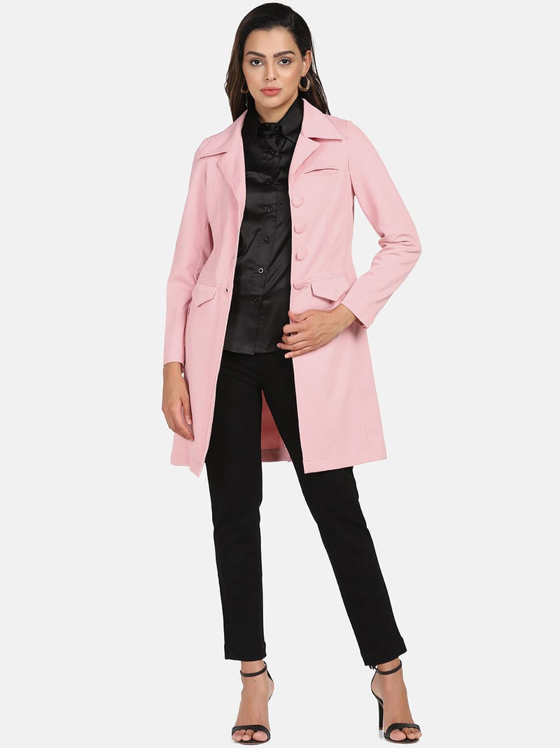 Longline Stretch jacket - Pink