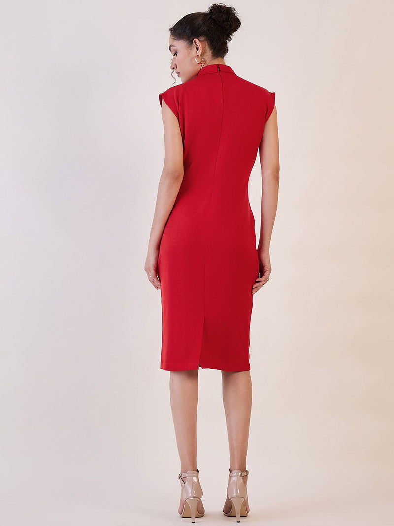 Red Shift Dress