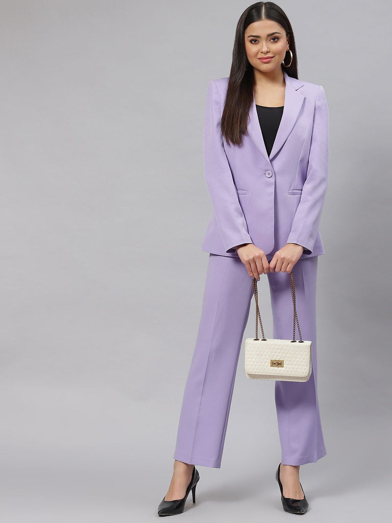 Stretch Pant Suit - Lavender