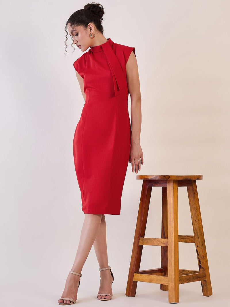 Red Shift Dress