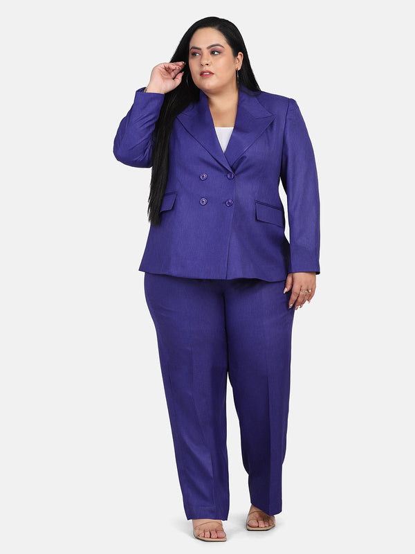 Double Breasted Royal Blue Blazer for stylish casual or professional wear.