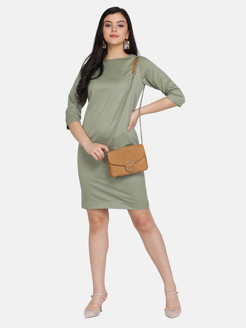 Sage Green Sheath Dress