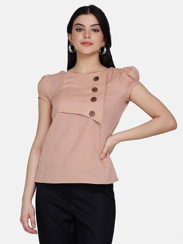 Cotton Top For Women - Peach